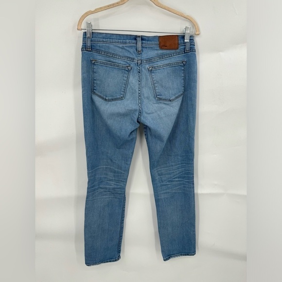 J. Crew Slim Broken In Boyfriend Distressed Straight‎ Leg Women 26 Denim Jeans - Picture 2 of 12